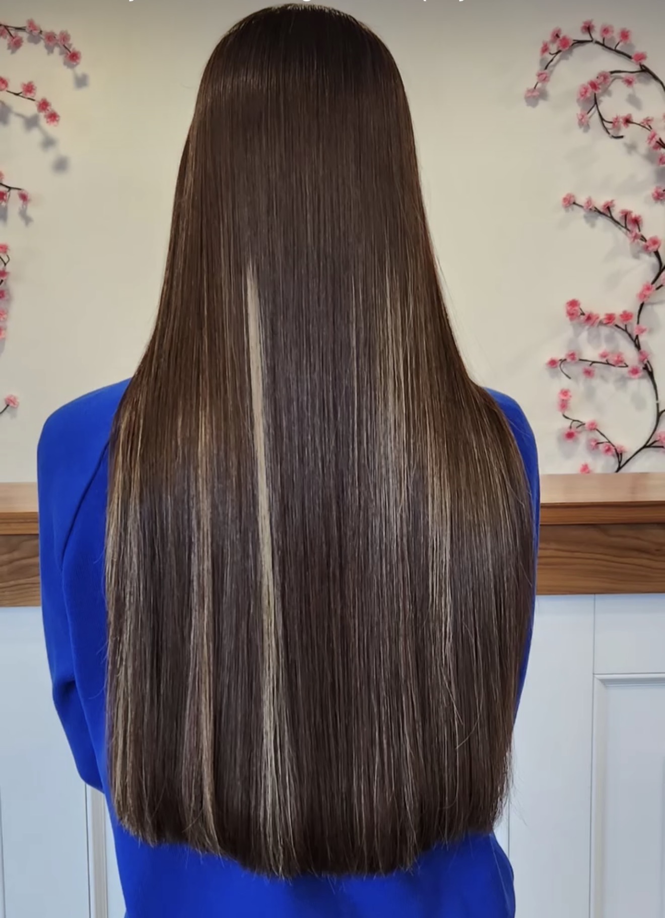 Genuine iHobbs keratin treatment result, long smooth brunette hair
